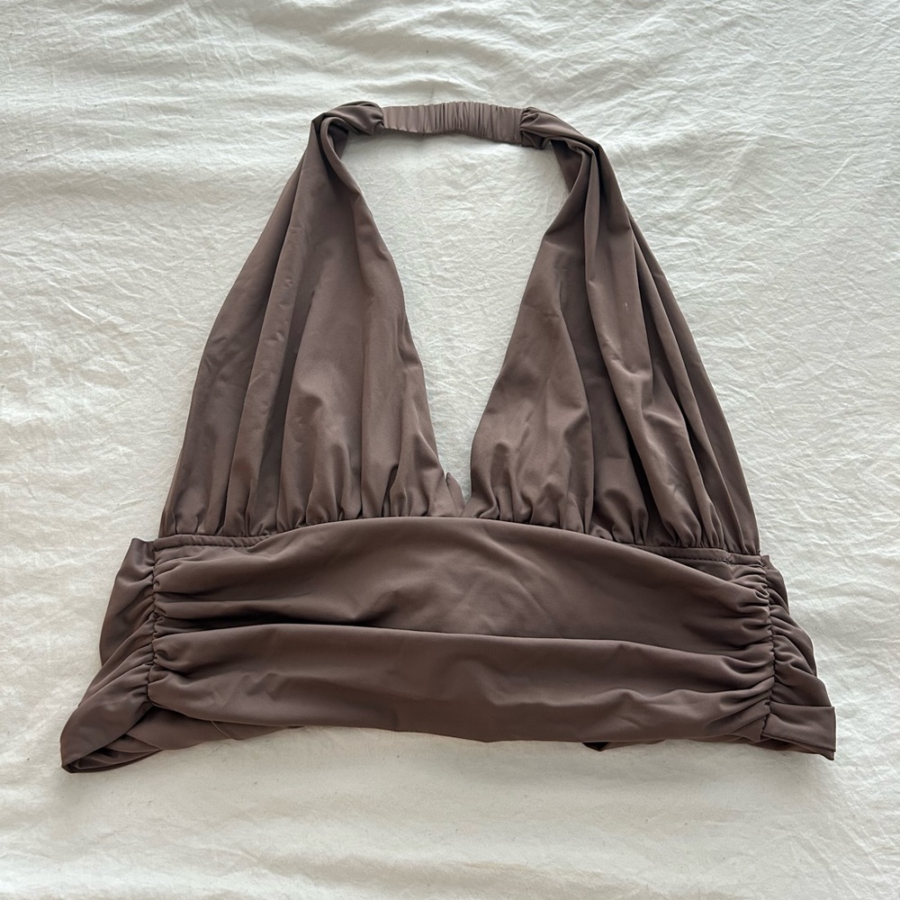 Better Be Taupe Halter Top